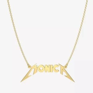 Personalized Metallica Font Name Necklace