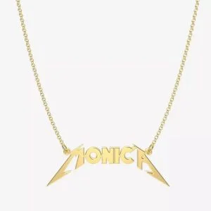 Personalized Metallica Font Name Necklace