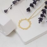 Personalized Elara circle name necklace