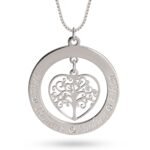 Tree of Life Moissanite Name Necklace — view 1