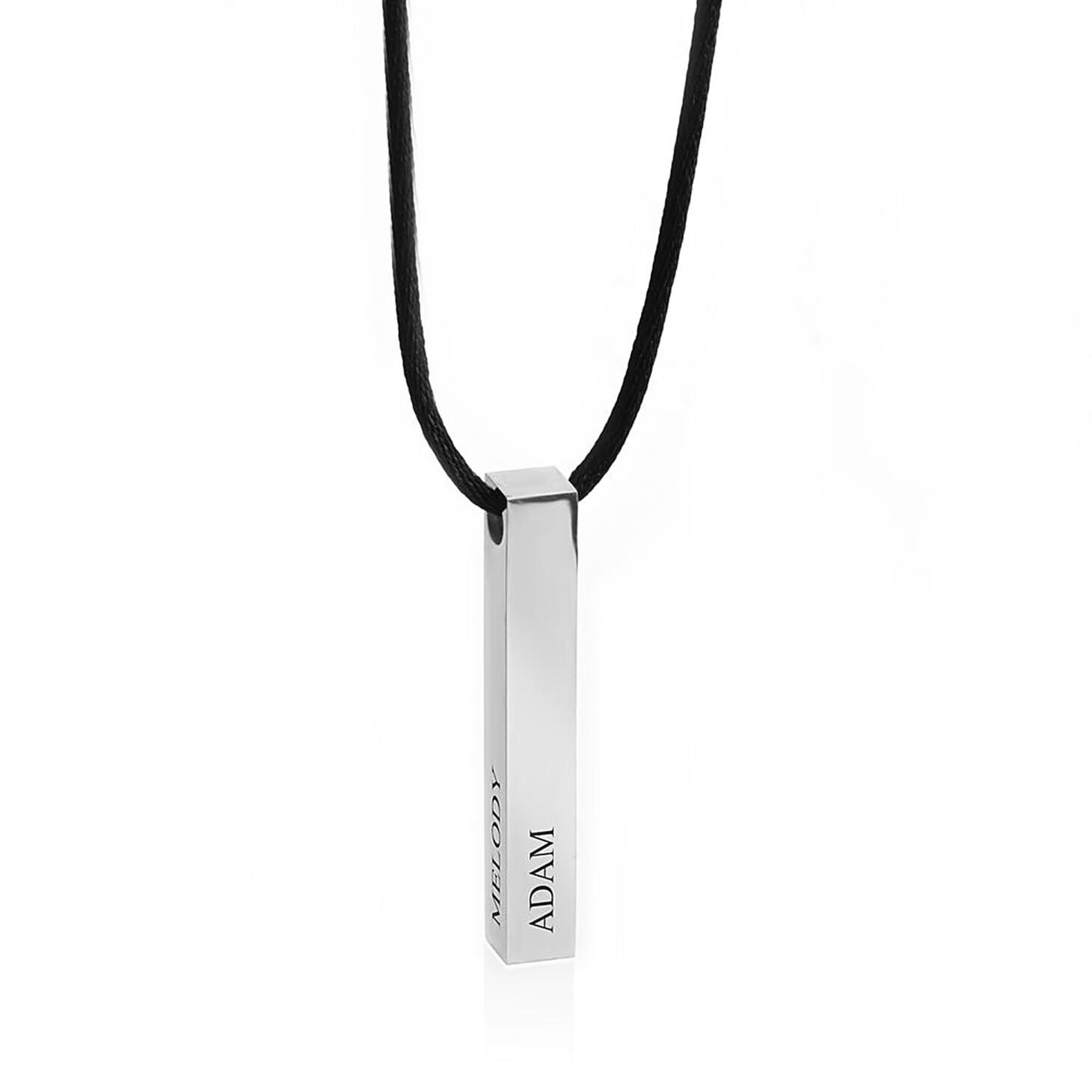 3D Bar Name Necklace for Men