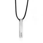 3D Bar Name Necklace for Men — view 1