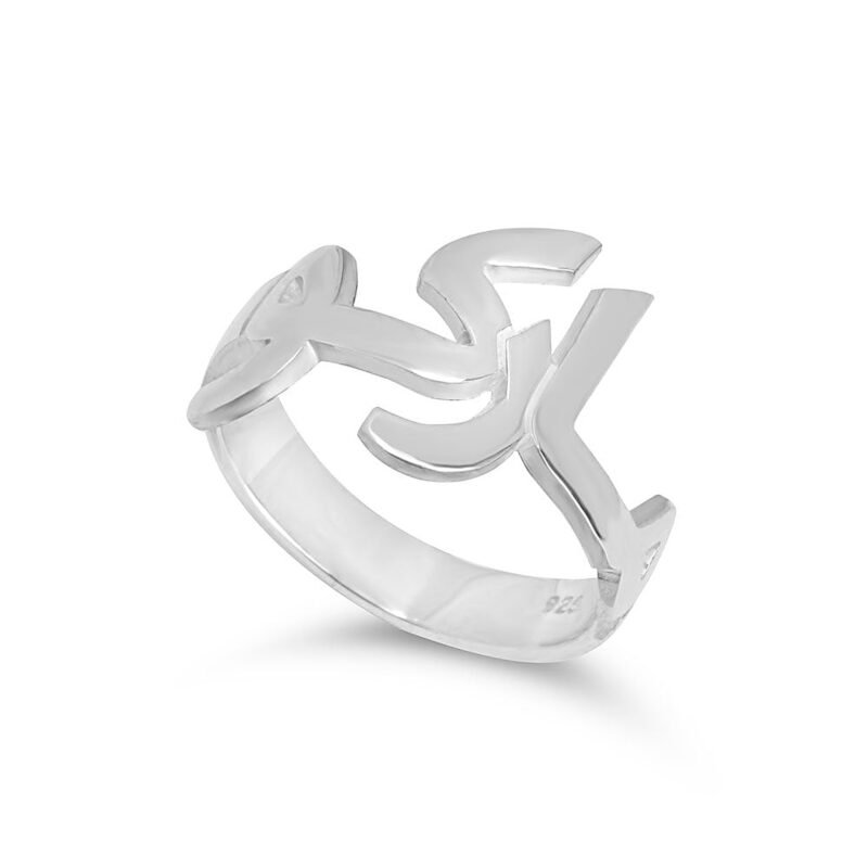 Arabic Name Ring - 24K Gold Plating white background