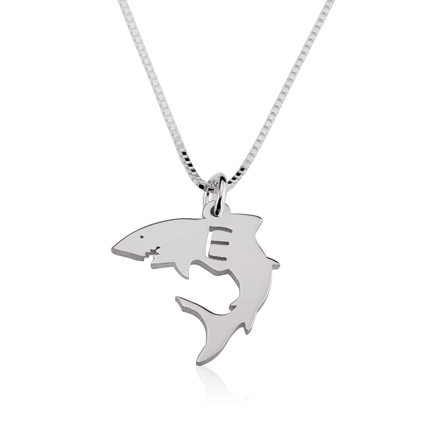 Baby Shark Initial Necklace