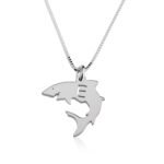 Baby Shark Initial Necklace — view 1