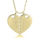 Breakable Heart Necklace for Couples — view 3