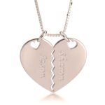 Breakable Heart Necklace for Couples — view 4