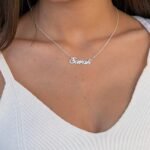 Classic Sterling Silver Name Necklace — view 6