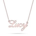 Classic Sterling Silver Name Necklace — view 3