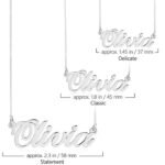 Classic Sterling Silver Name Necklace — view 8