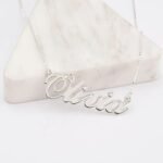 Classic Sterling Silver Name Necklace — view 11