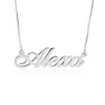 Classic Sterling Silver Name Necklace — view 14