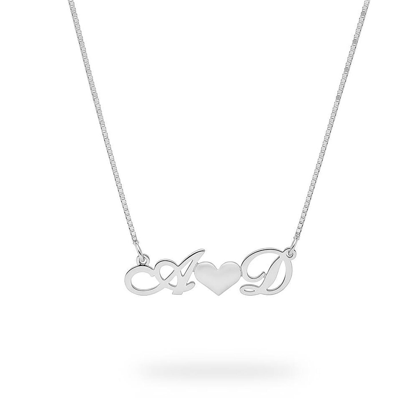 Couple Initials Necklace