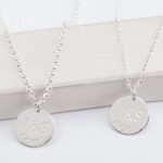 Couples Necklace Set with Initials & Date — view 2