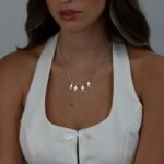 Cross and Initials Necklace — view 5