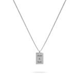 Custom Engraved Tag Necklace — view 1