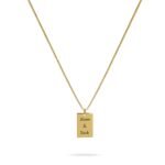 Custom Engraved Tag Necklace — view 2
