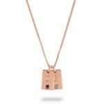 Custom Mother’s Birthstone Necklace with Initial Charms — view 4