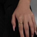 Custom Name Cross Ring — view 3