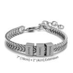 Dad Beaded Bracelet with Kids’ Names — view 2