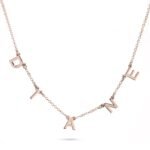 Dainty Initials Choker Necklace | Personalized Letters — view 3