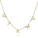 Dainty Initials Choker Necklace | Personalized Letters — view 2