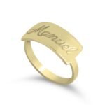 Engraved Bar Name Ring — view 3