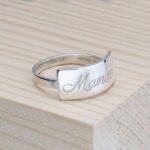Engraved Bar Name Ring — view 2