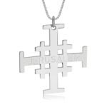 Engraved Jerusalem Cross Necklace — view 1