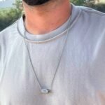 Engraved Spinning Bar Necklace — view 2