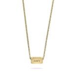 Engraved Spinning Bar Necklace — view 3