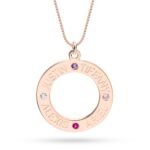 Family Birthstone Necklace — view 3