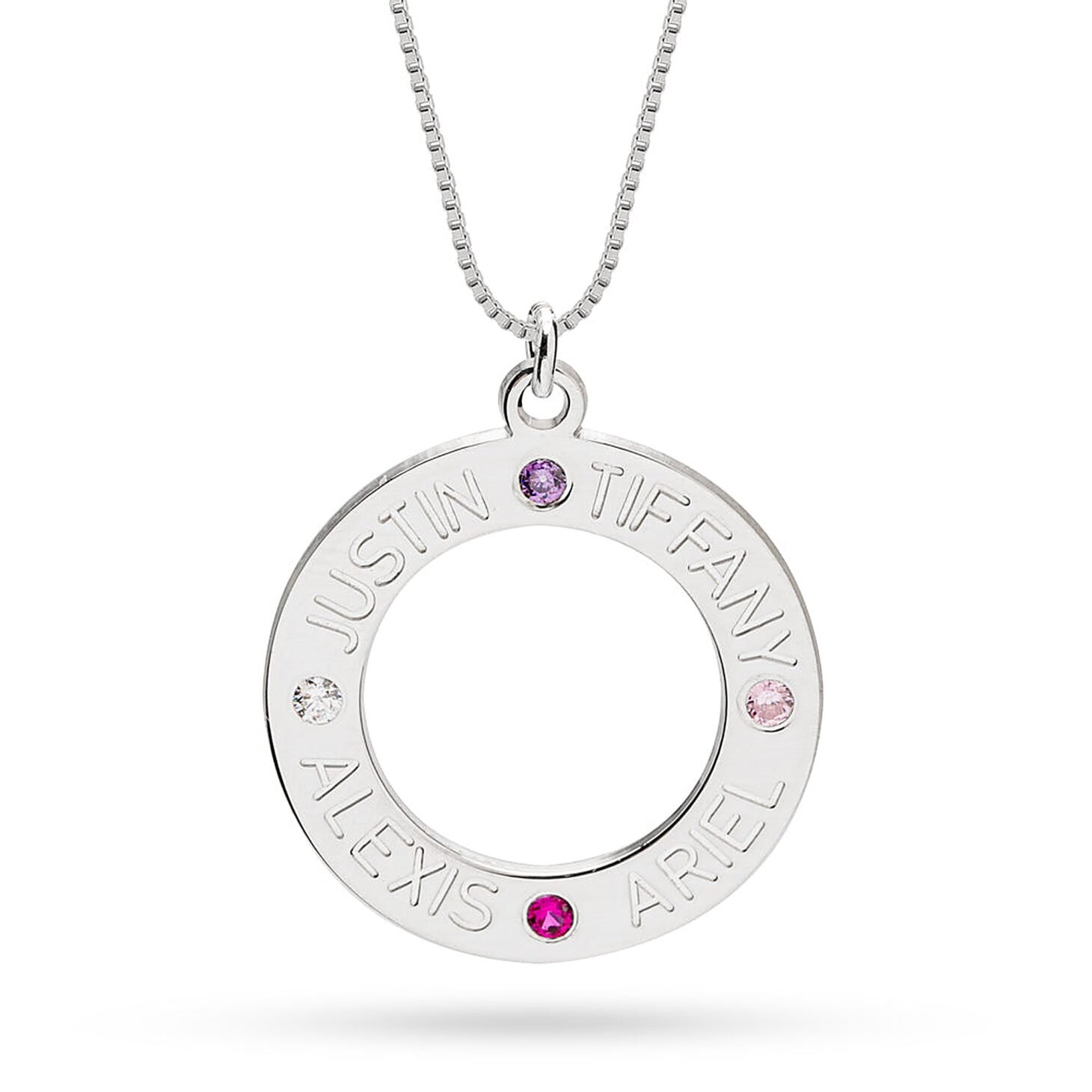 Family Birthstone Necklace