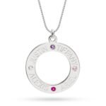 Family Birthstone Necklace — view 1