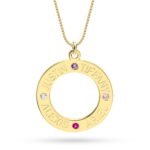Family Birthstone Necklace — view 2