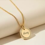 Halo CZ Round Pendant — view 2