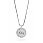 Halo CZ Round Pendant — view 1