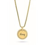 Halo CZ Round Pendant — view 3