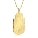 Hamsa Necklace with Names — view 3