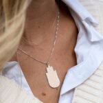 Hamsa Necklace with Names — view 2