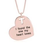 Heart and Cross Necklace — view 4