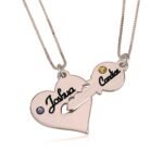 Heart and Key Necklace — view 3