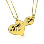 Heart and Key Necklace — view 2