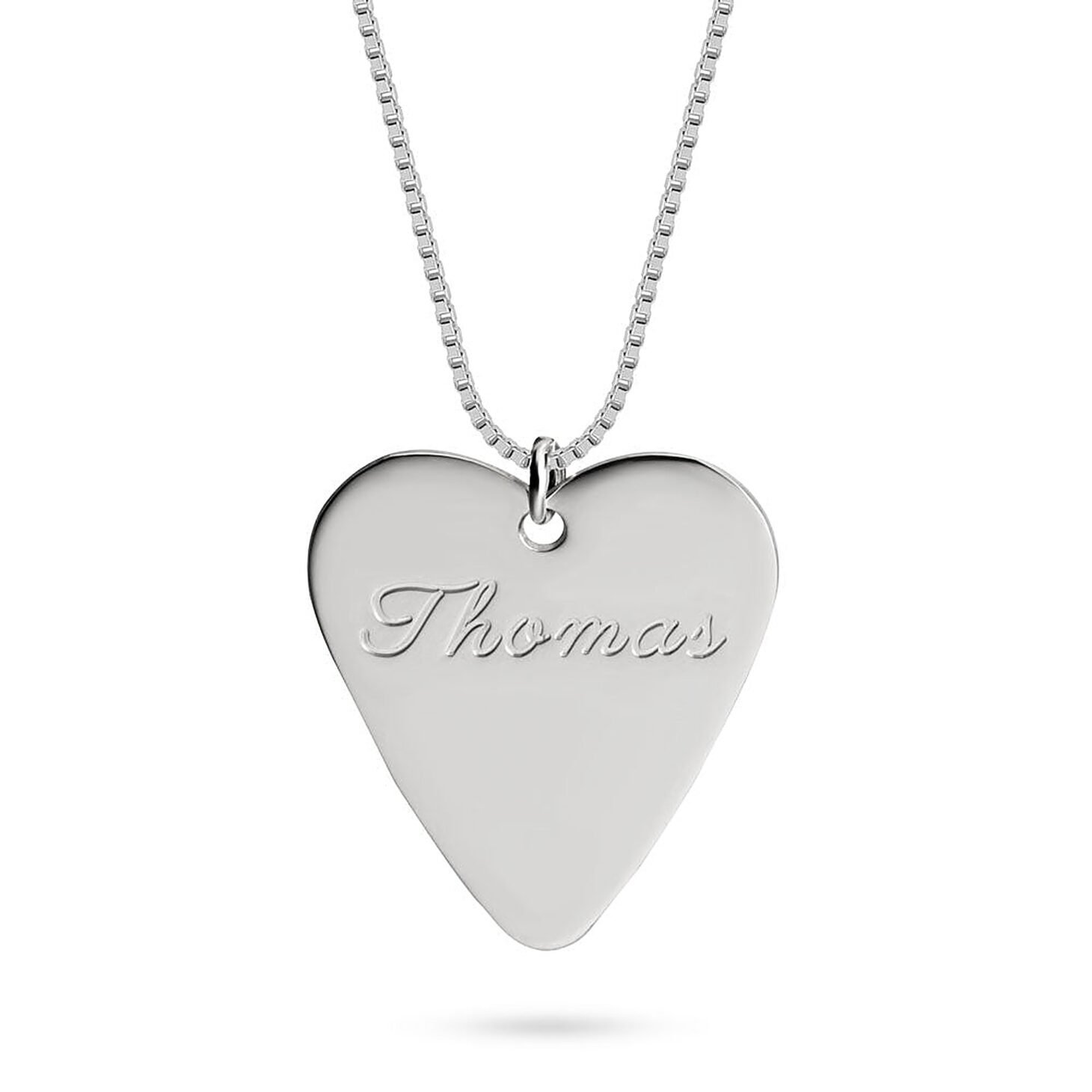 Heart Shaped Guitar Pick Necklace