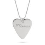 Heart Shaped Guitar Pick Necklace — view 1