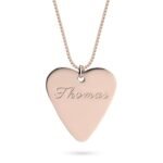 Heart Shaped Guitar Pick Necklace — view 4