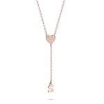 Initial Necklace with Heart | Personalized Charm Pendant — view 3