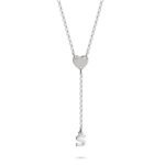 Initial Necklace with Heart | Personalized Charm Pendant — view 1
