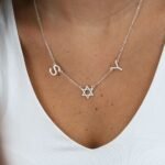 Layered Star of David Initial Choker — view 5