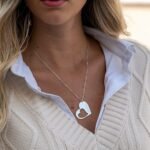 Mother Daughter Heart Necklace Set — view 5